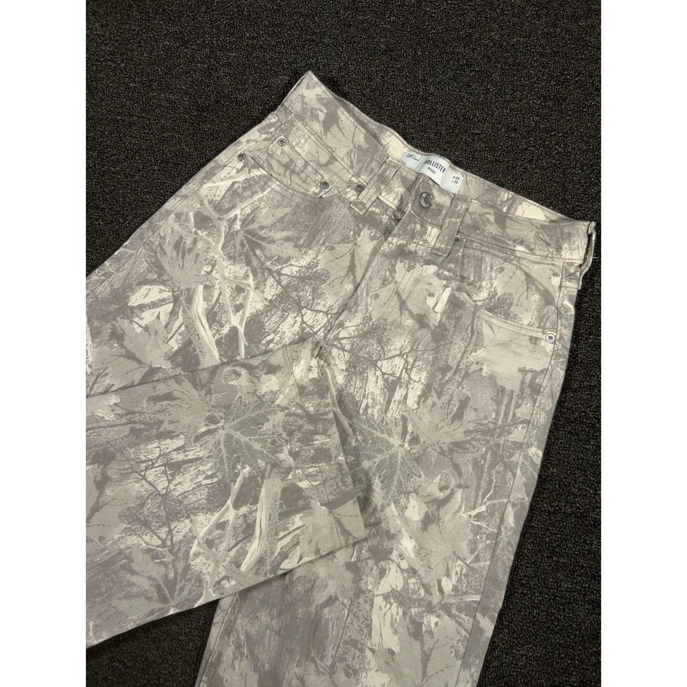 Hollister Pants Men's 28x30 (Fits 29x28) Camo Baggy Wide Cotton Canvas